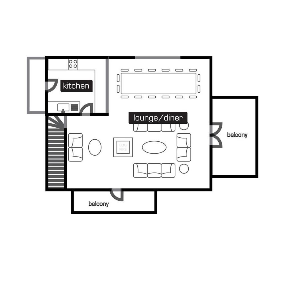 Chalet Rachael La Tania Floor Plan 2